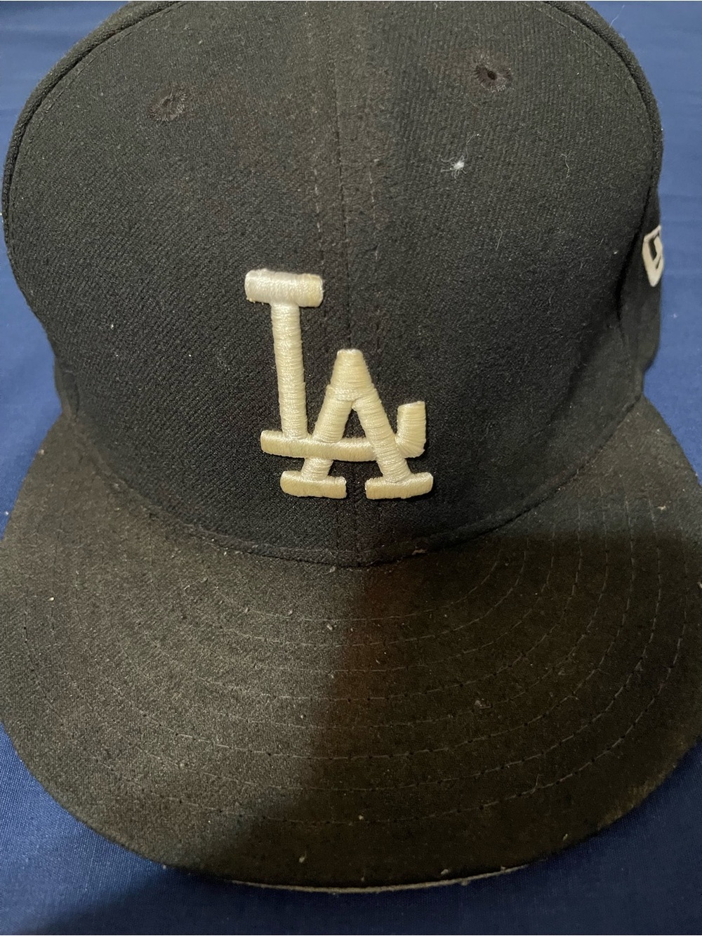 New Era Black and Cream 59FIFTY Fitted Cap - Interior View